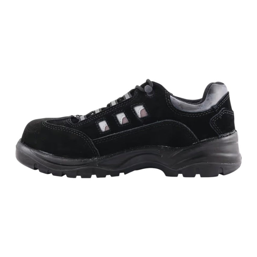 Sitesafe Unisex Safety Trainers, Black, Leather Upper, Composite Toe Cap, S1P - Size 13