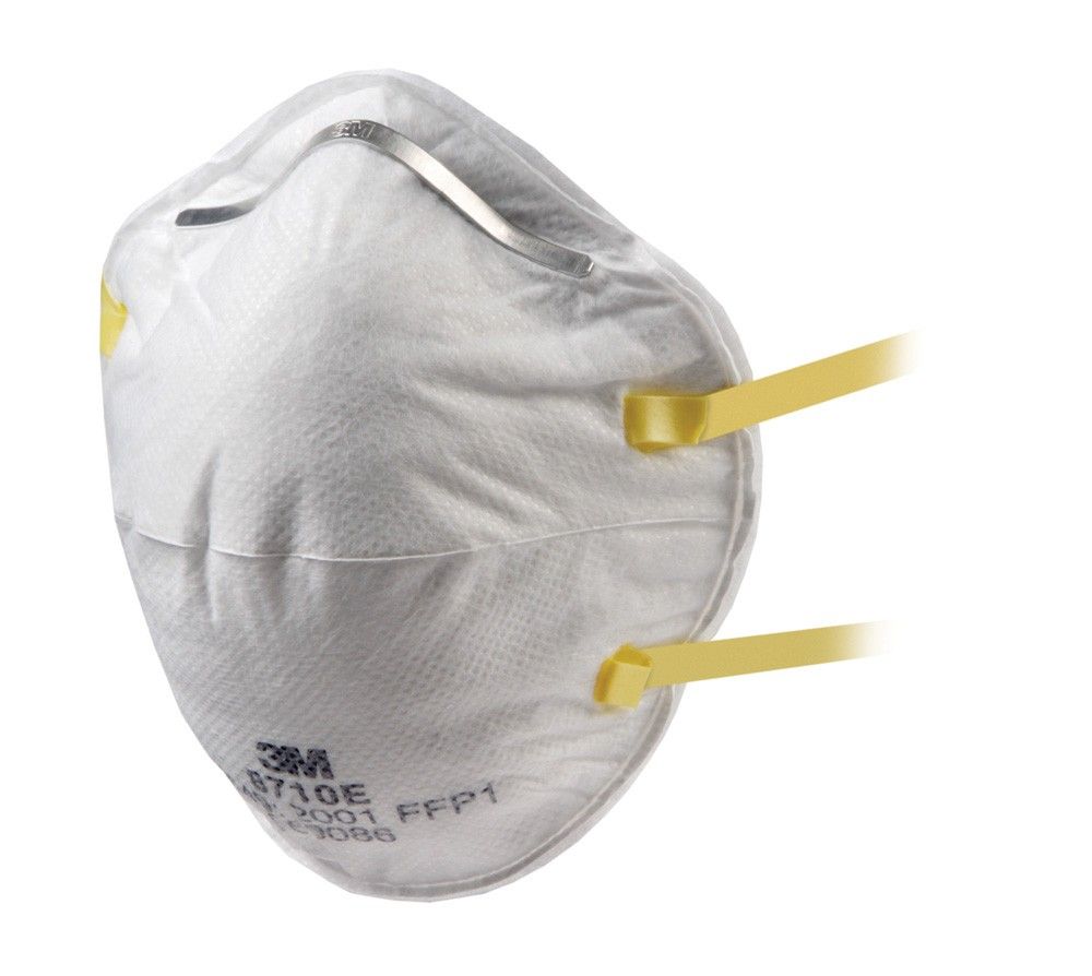 3M 8710E 20 Pack Hand Sanding Respirator Dust Mask Respirator FFP