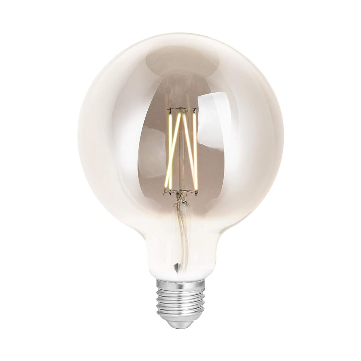 4lite Retro Smoky White G125 LED Smart Filament Bulb Amber WiFi E27
