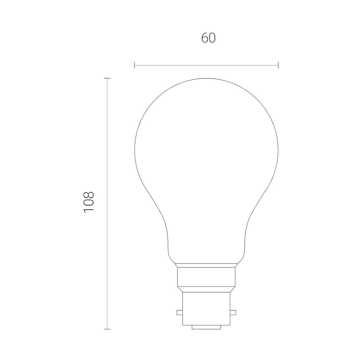 4lite Retro A60 Smoky White WiFi LED Smart Bulb - B22 Bayonet Cap