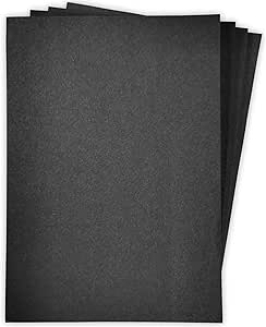 A2 Black Sugar Paper 250 Sheets Pack 100 gsm