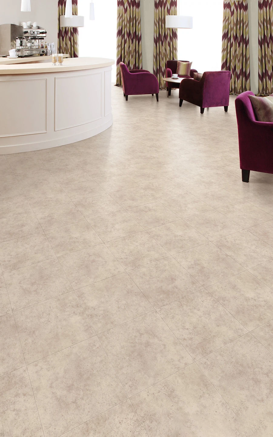 Amtico First Ceramic Pale LVT Flooring 457x457mm(18x18") - 2.5m2 PER PACK - Beige
