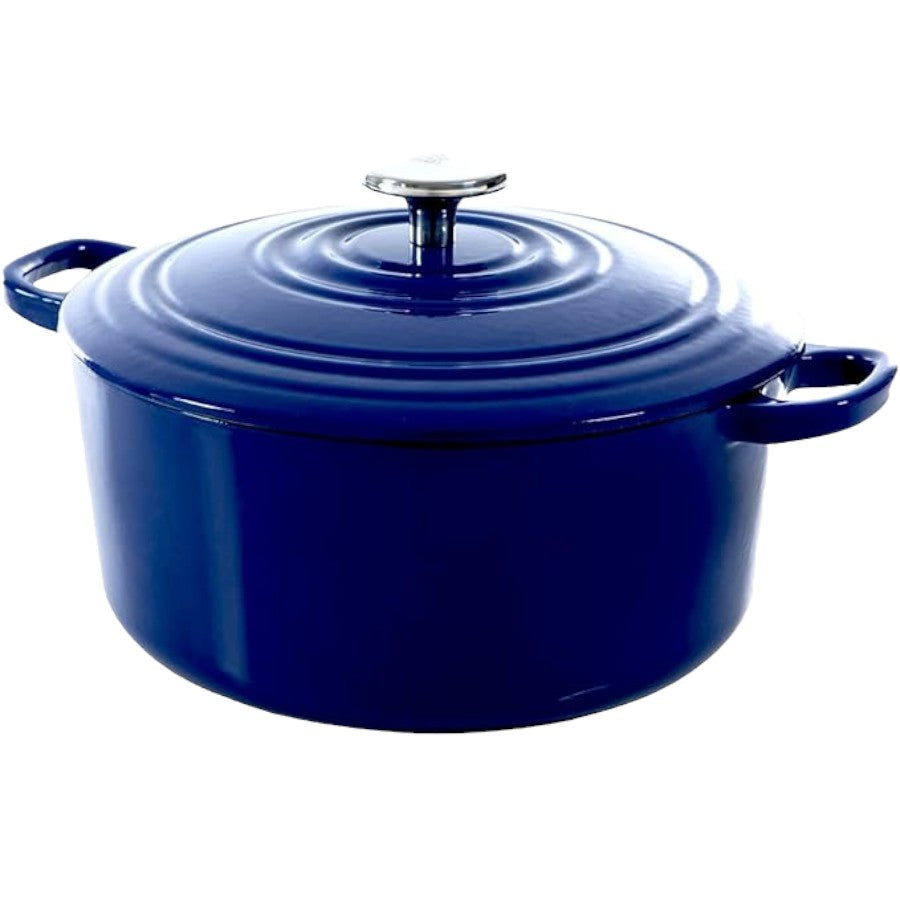 BK Bourgogne Enameled Cast Iron Dutch Oven, Royal Blue - 28cm/6.7L