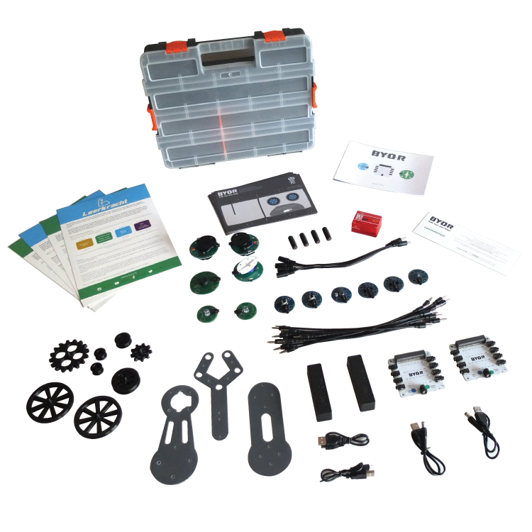 BYOR Build Your Own Robot Kit Ages 7+, 3 Creations, Electronics & Teaching Materials, Unisex Child