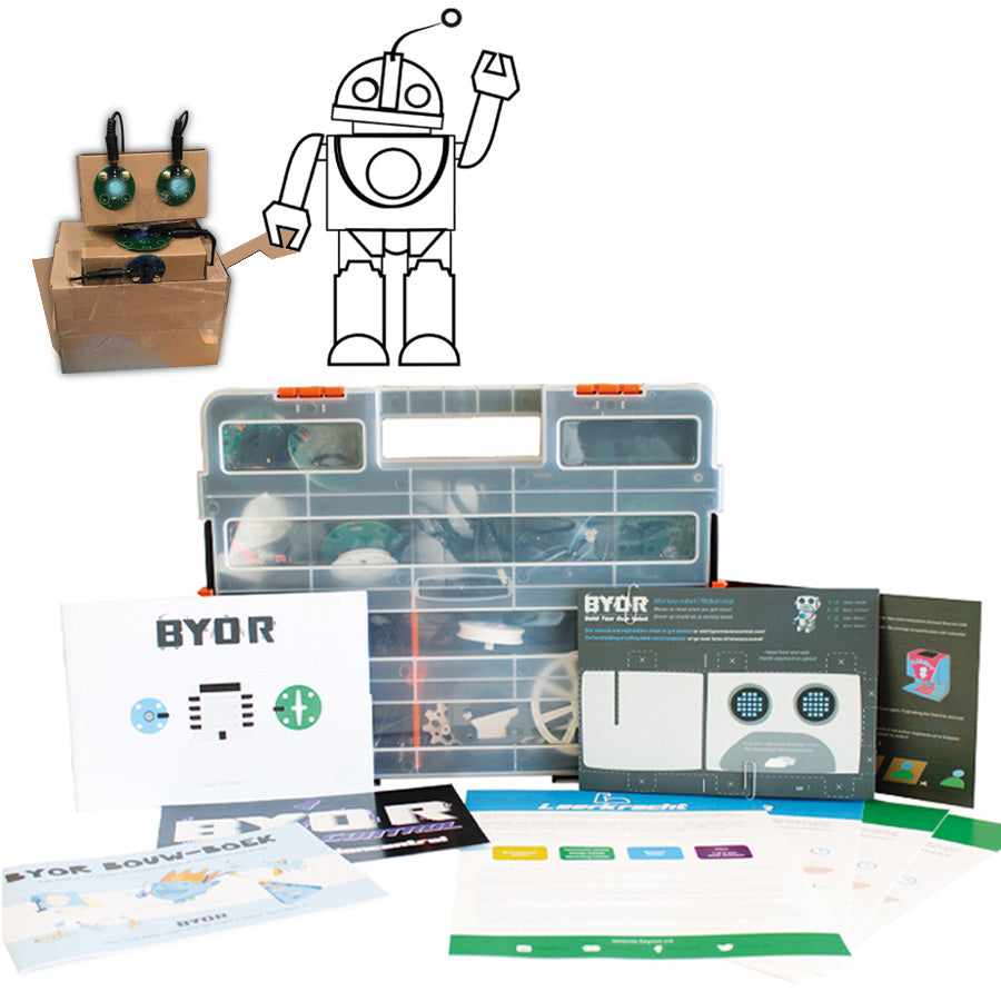 BYOR Build Your Own Robot Kit Ages 7+, 3 Creations, Electronics & Teaching Materials, Unisex Child