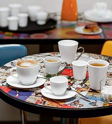 Bormioli Rocco Aromateca White Oslo Coffee/Tea Mug 23.5 cl Set of 4 in White Opal Glass