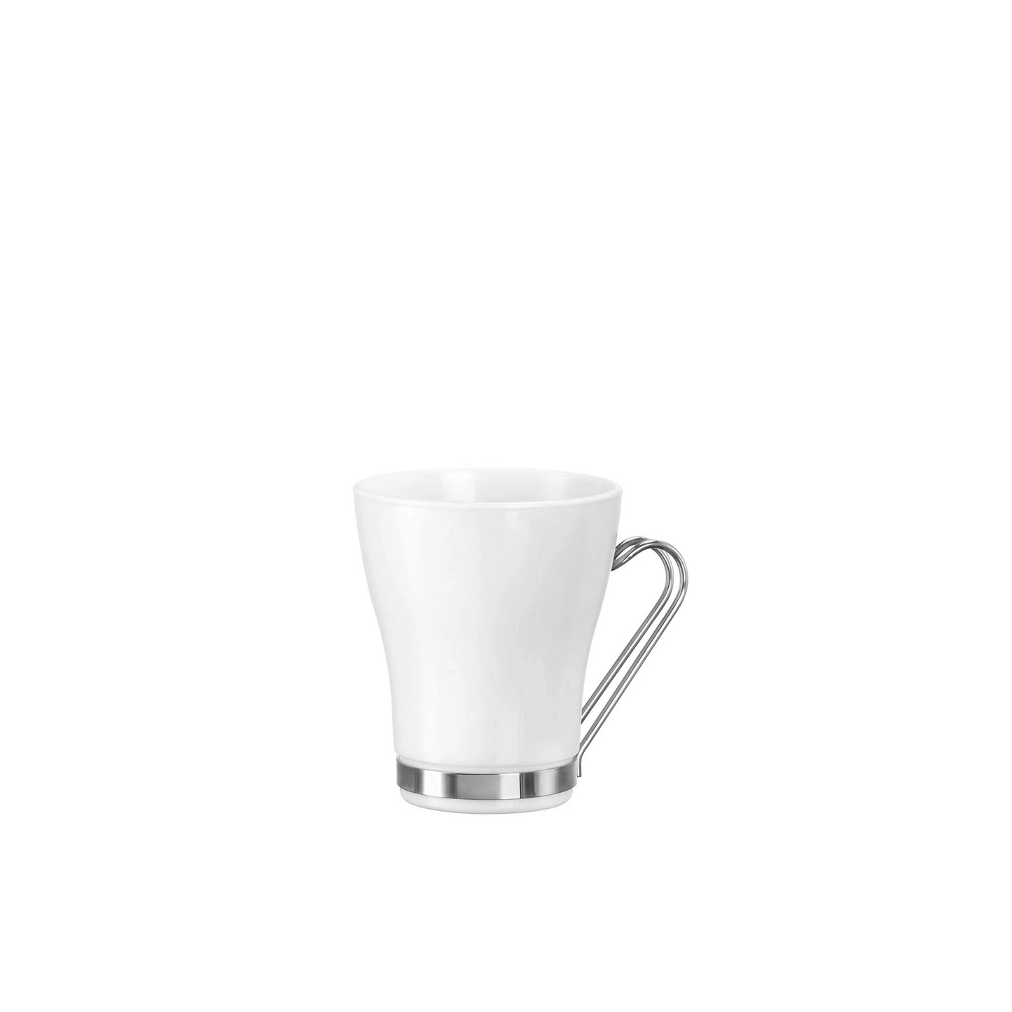 Bormioli Rocco Aromateca White Oslo Coffee/Tea Mug 23.5 cl Set of 4 in White Opal Glass