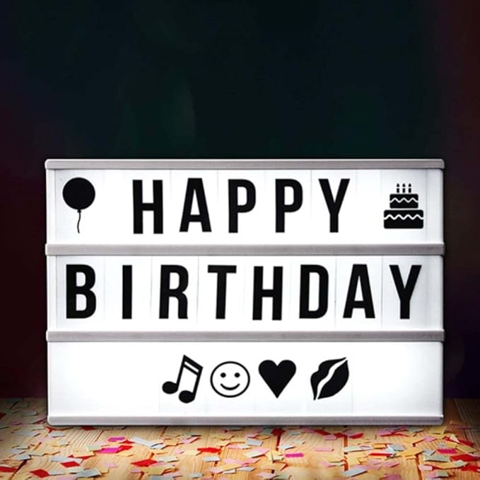 Globrite A3 Cinematic Light Box Inc 85 Letters & Numbers