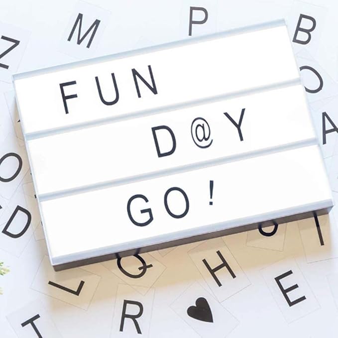 Globrite A3 Cinematic Light Box Inc 85 Letters & Numbers