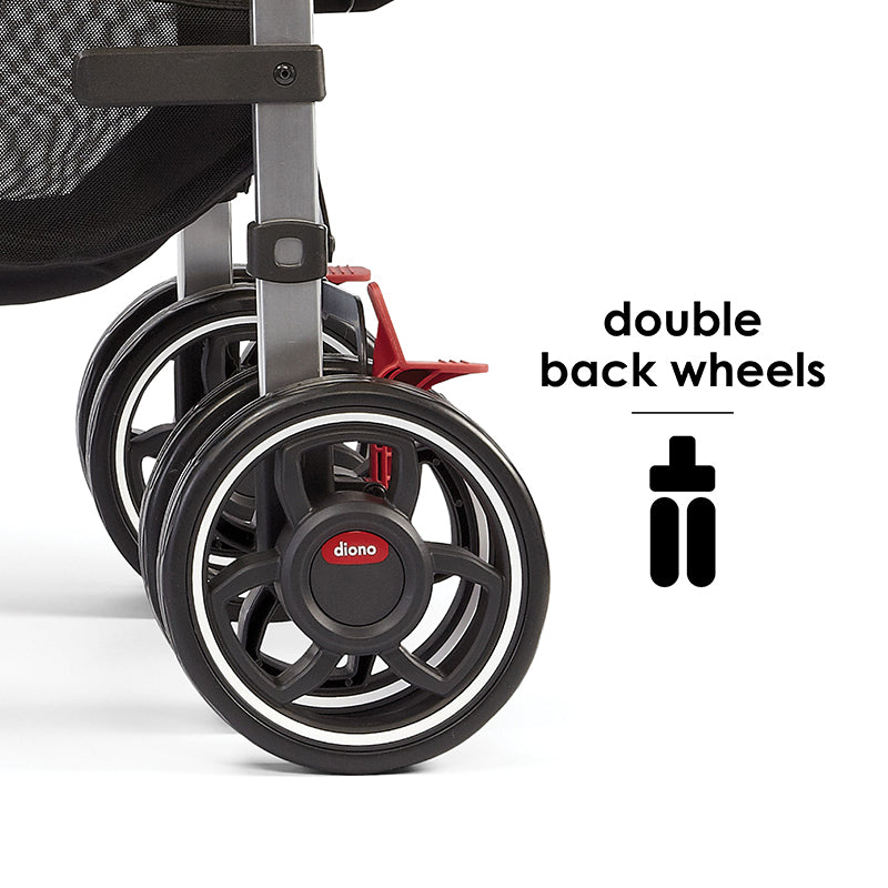 Diono Flexa Luxe Black Platinum, City Ready Umbrella Stroller - Black Camo