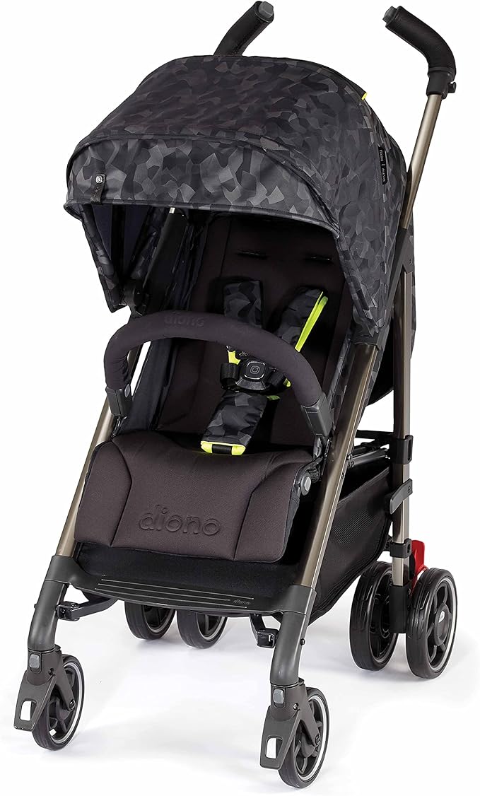 Diono Flexa Luxe Black Platinum, City Ready Umbrella Stroller - Black Camo