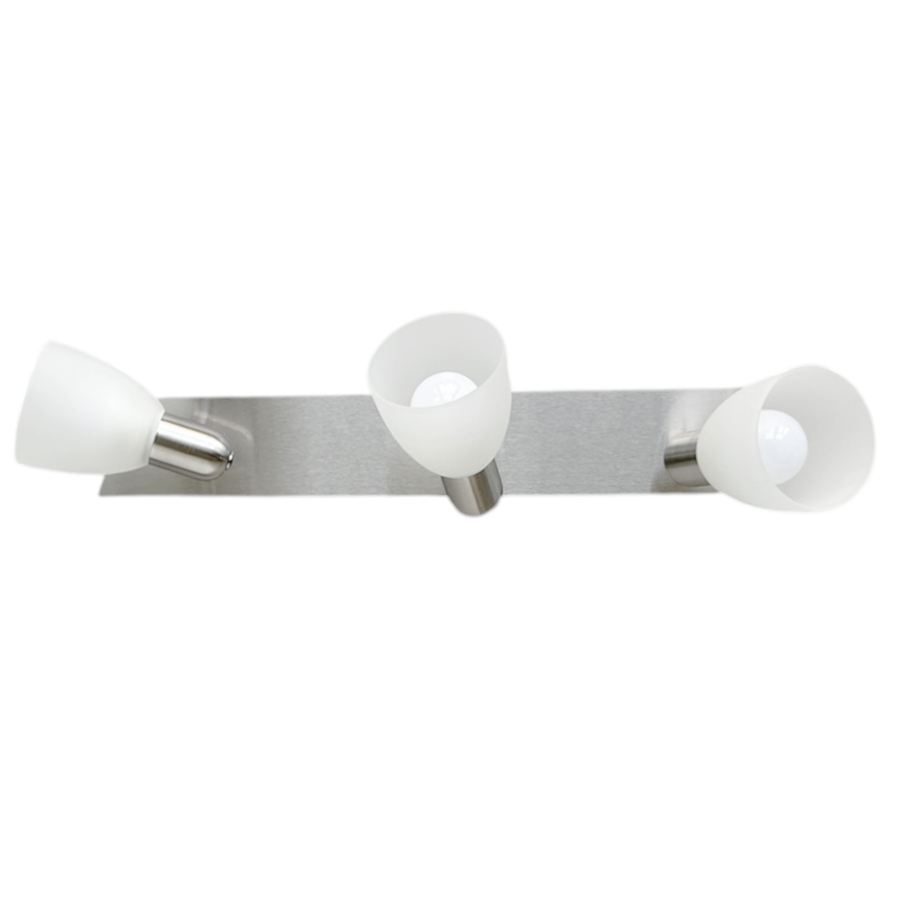 Eglo Enea-C 3 Bulb Bar Spotlight Dimmable – E14-Led RGB Bulbs Included – Matt Nickel SKU 75375