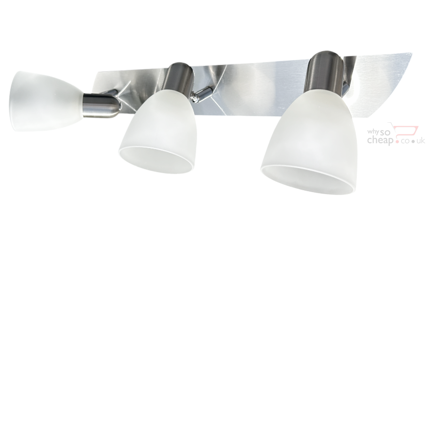 Eglo Enea-C 3 Bulb Bar Spotlight Dimmable – E14-Led RGB Bulbs Included – Matt Nickel SKU 75375