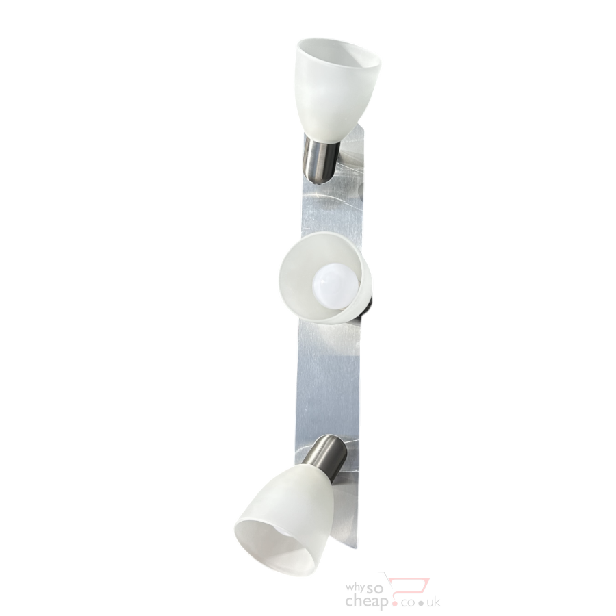 Eglo Enea-C 3 Bulb Bar Spotlight Dimmable – E14-Led RGB Bulbs Included – Matt Nickel SKU 75375