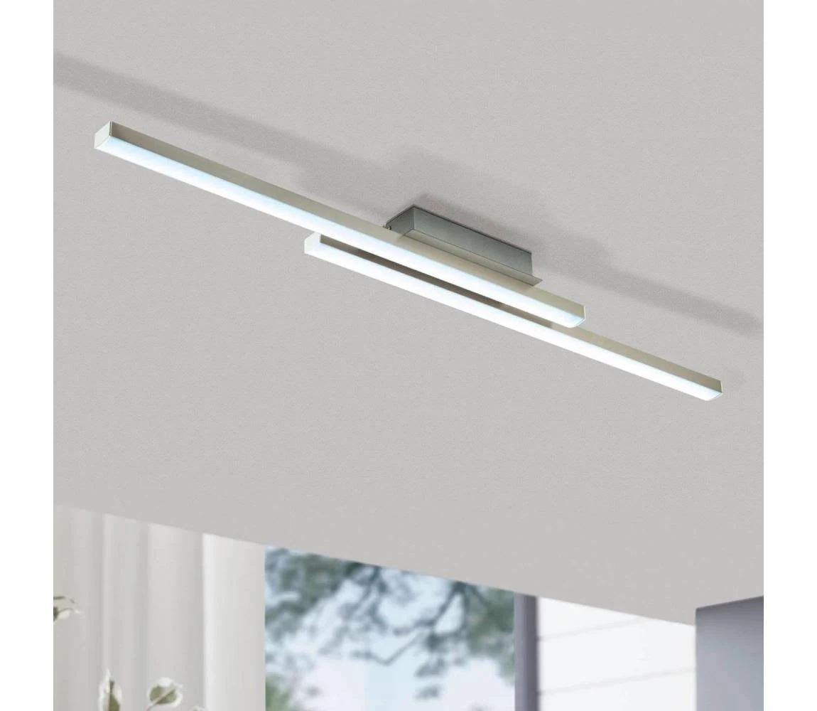 Eglo CONNECT FRAIOLI-C Smart LED Ceiling Light – Matt Nickel, RGB Colour Changing with Remote Control