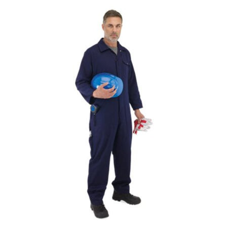 Worksafe Traditional Endurance Cotton Drill Bolier Suit - Navy