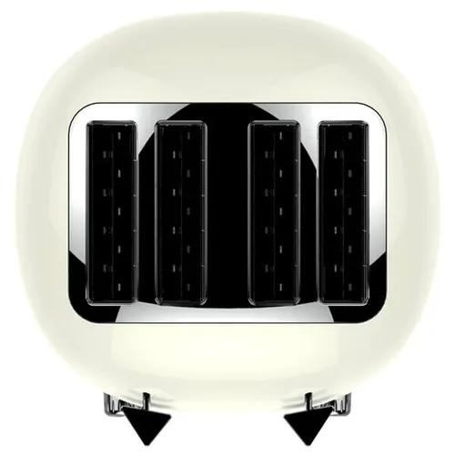 FUNKY Chunky LARGE Retro 4-slice Toaster, Extra Wide & Deep Slots, 6 Browning Levels - Cream