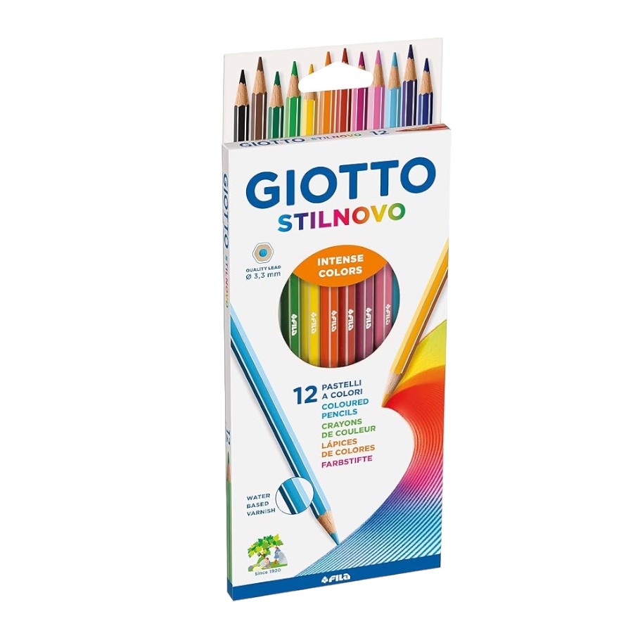 GIOTTO - Stilnovo Intense Colours Colouring Pencils, pack of 12
