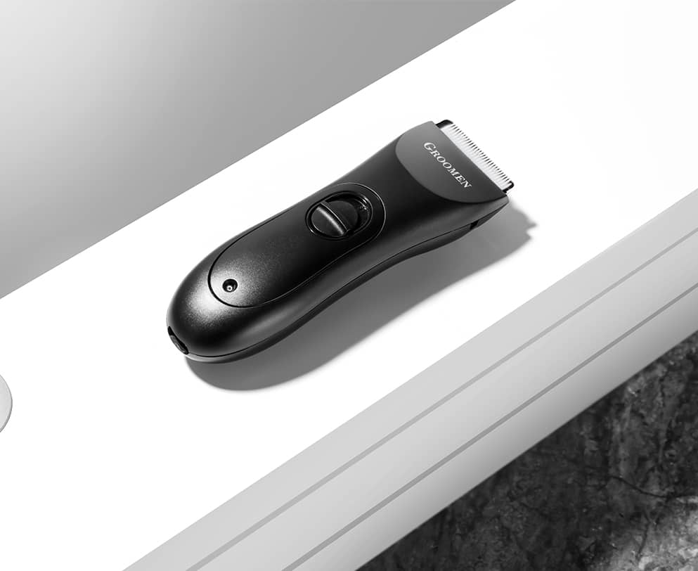 Groomen No-Nick™ Trimmer Facial and Body Hair Trimmer Gift Set for Manscaping
