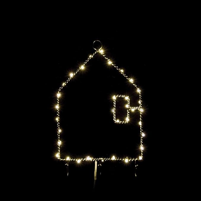 5* Home Shaped LED Light Wall Mounted Hanging Key Rack Holder