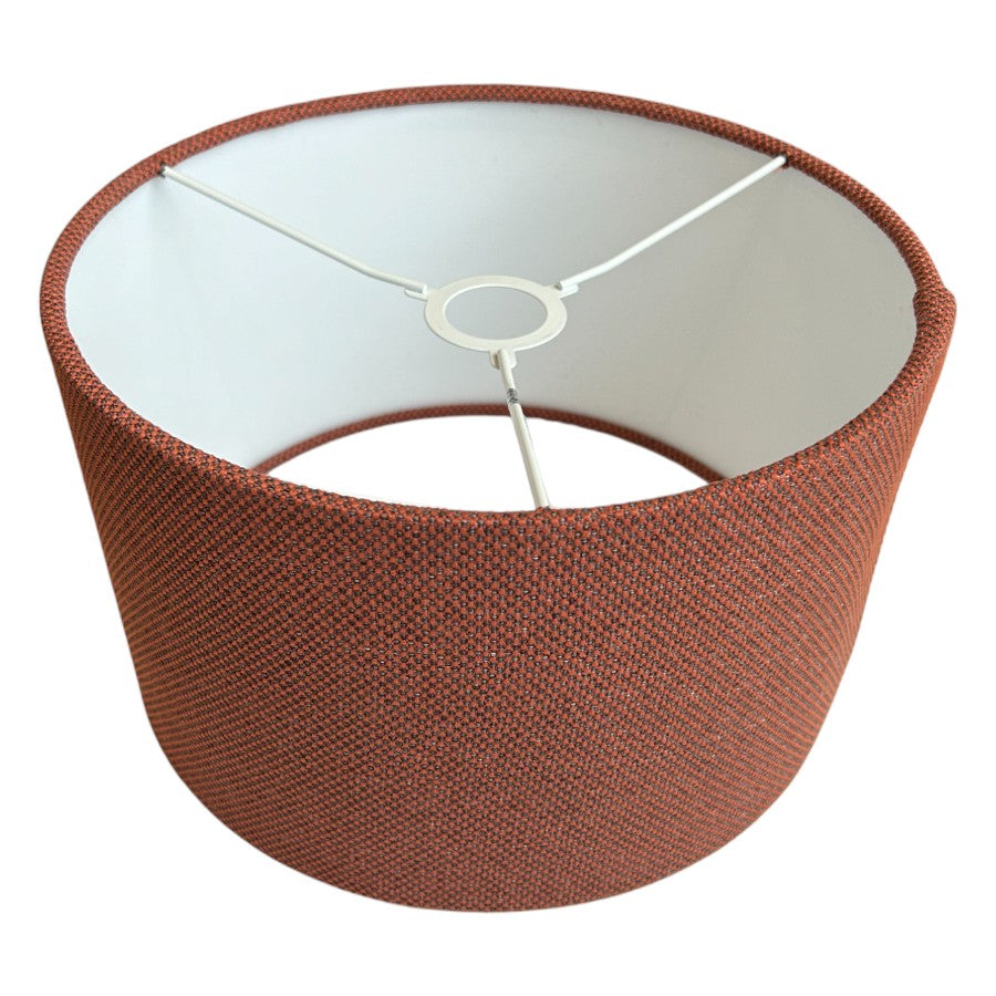 Shropshire Shades - Telford Lamp Shade in Dark Orange - Medium 33(D) x 20(H) cm