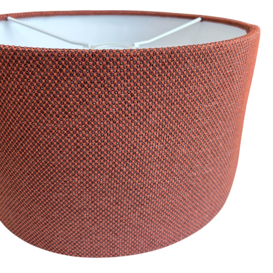 Shropshire Shades - Telford Lamp Shade in Dark Orange - Medium 33(D) x 20(H) cm