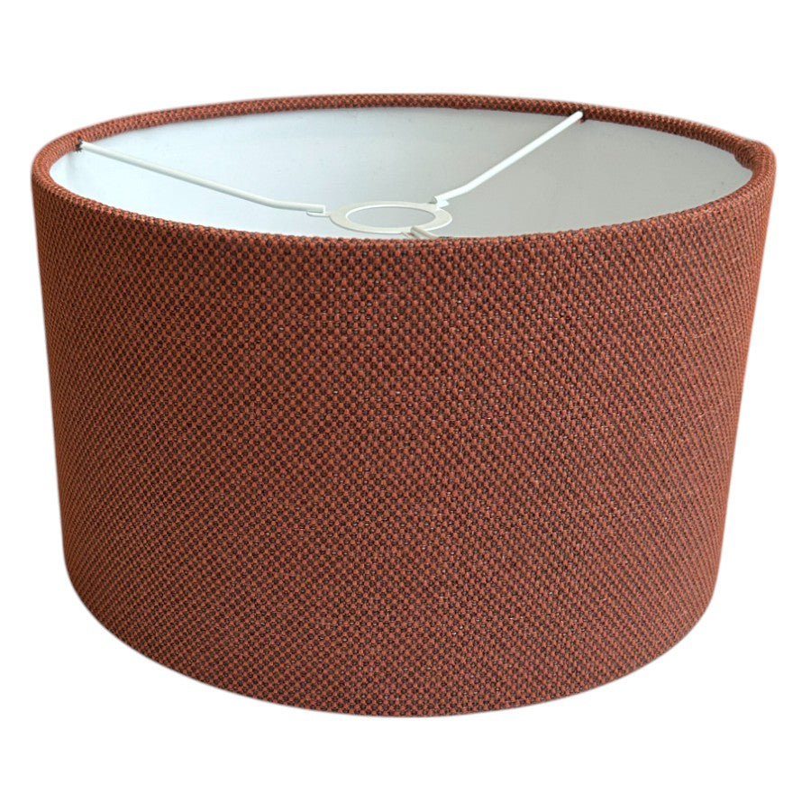 Shropshire Shades - Telford Lamp Shade in Dark Orange - Medium 33(D) x 20(H) cm