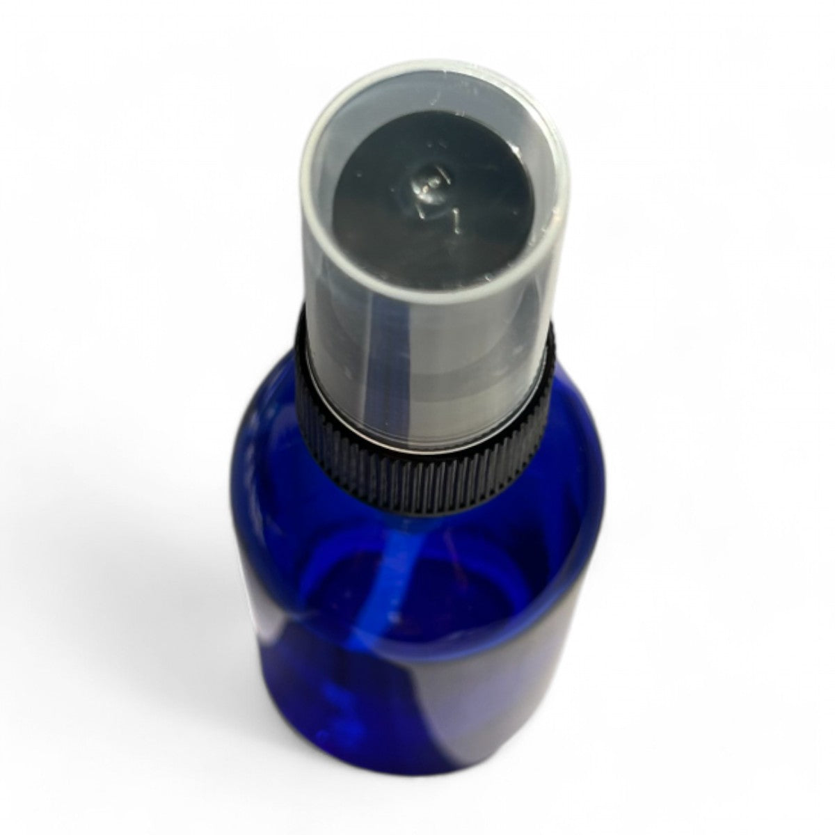 Vivaplex - 12 x Blue 60ml Glass Bottles With Black Fine Mist Sprayers & Lids - 12 Pack