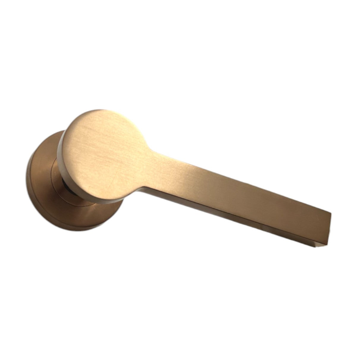 Access Hardware Novas Collection Door Handles - B0110SCU SATIN COPPER 01 LEVER ON ROSE
