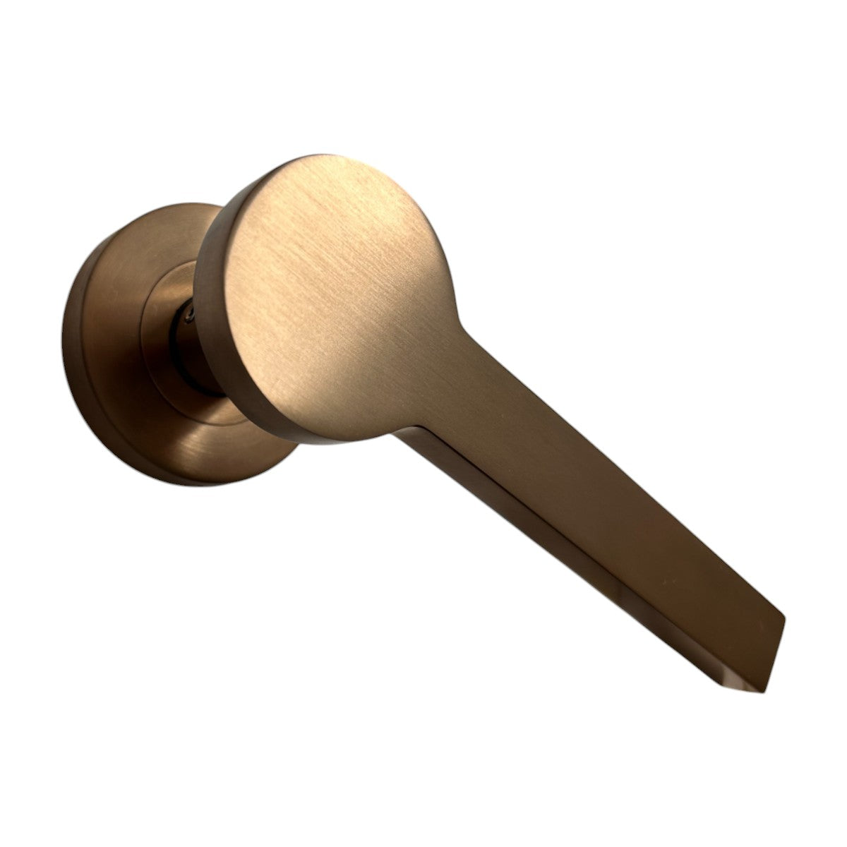 Access Hardware Novas Collection Door Handles - B0110SCU SATIN COPPER 01 LEVER ON ROSE