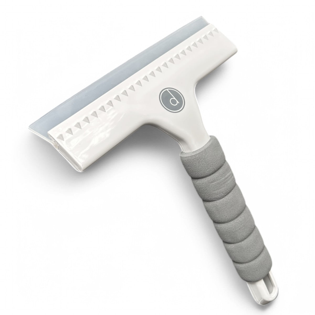 Soft Grip Silicone Squeegee Bundle – White, 19cm Blade, 2 Extra Dual-Edge Blades, Foam Handle