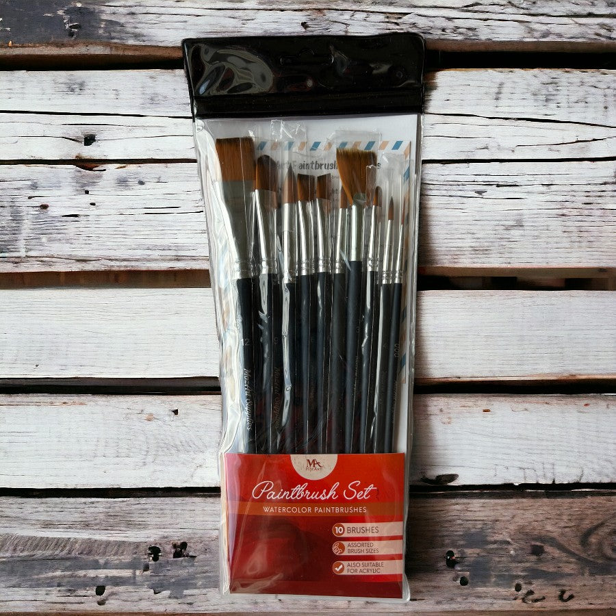 MozArt - Watercolour Brushes - 10 pack