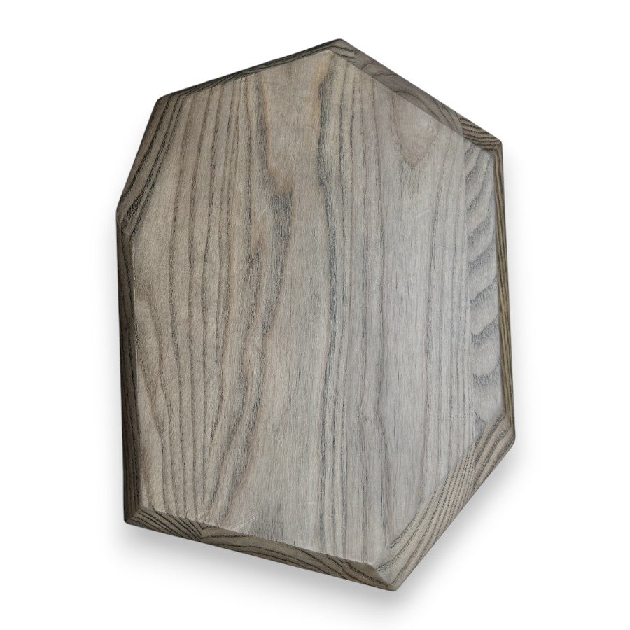 Fairmont & Main Wooden 40cm Food Board Stained Ash Rectangular Faceted Dishwasher Safe AS706