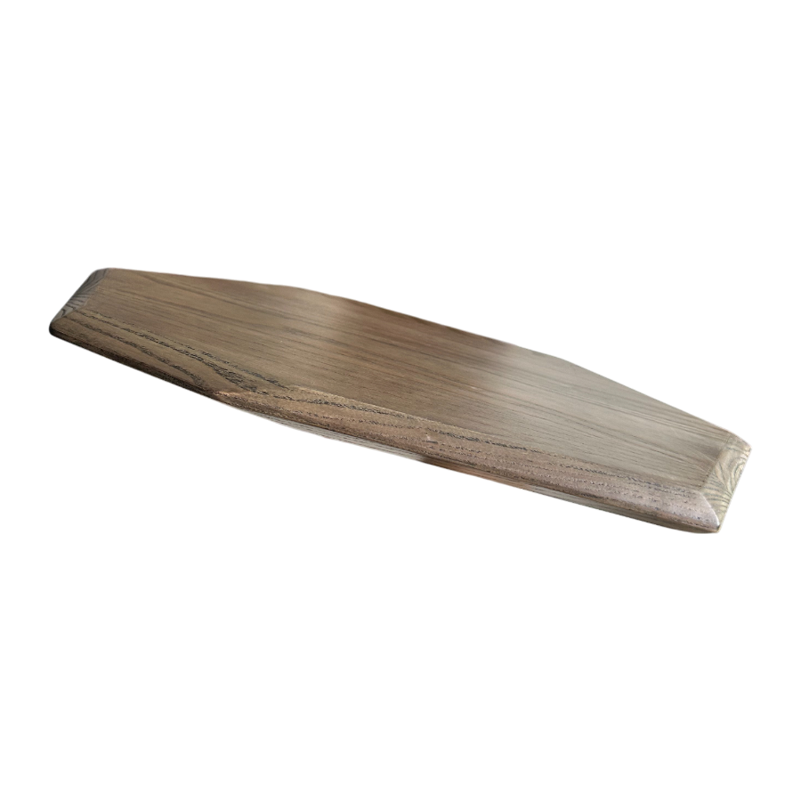 Fairmont & Main Wooden 40cm Food Board Stained Ash Rectangular Faceted Dishwasher Safe AS706