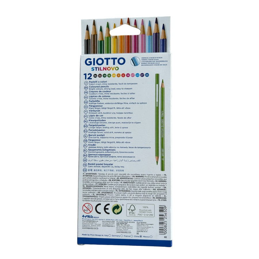 GIOTTO - Stilnovo Intense Colours Colouring Pencils, pack of 12