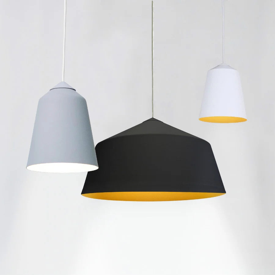 Innermost Circus 15 Ceiling Pendant Light – White/Gold, 15x18cm, Aluminium, E27 LED, Industrial Modern