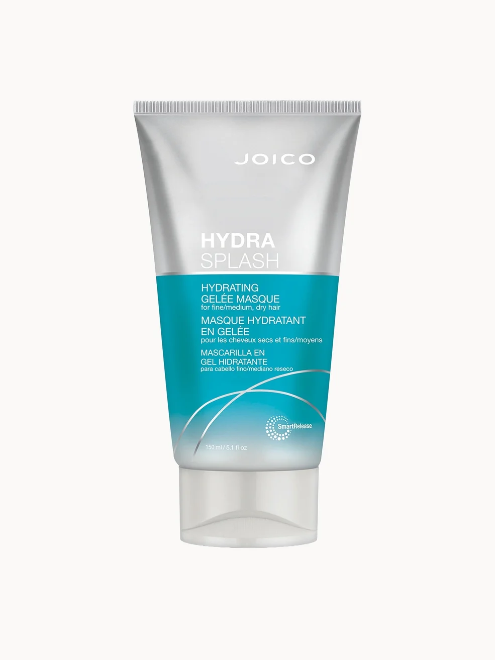 Joico Hydra Splash hydrating gel mask tube on a white background