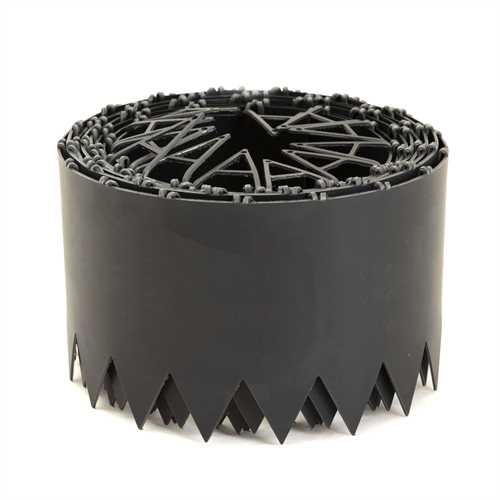Apollo 10m Smartedge Flexible Lawn Edging Inc Fixing Clips- Black - H14cm
