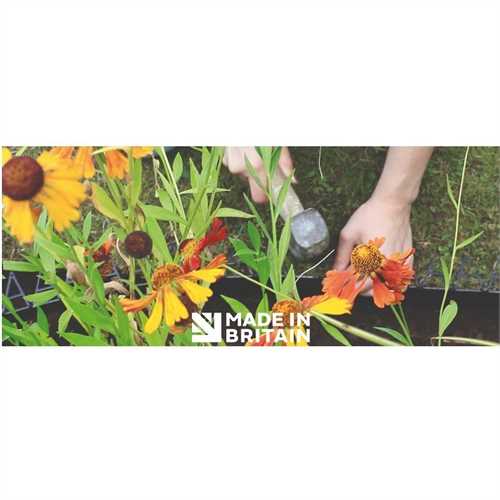 Apollo 10m Smartedge Flexible Lawn Edging Inc Fixing Clips- Black - H14cm