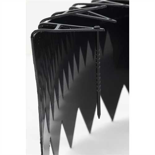 Apollo 10m Smartedge Flexible Lawn Edging Inc Fixing Clips- Black - H14cm
