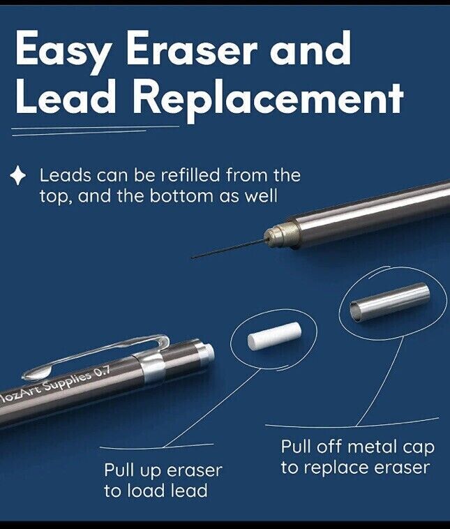 MozArt - Mechanical Pencil Set with Case