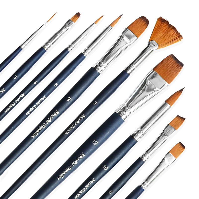 MozArt - Watercolour Brushes - 10 pack