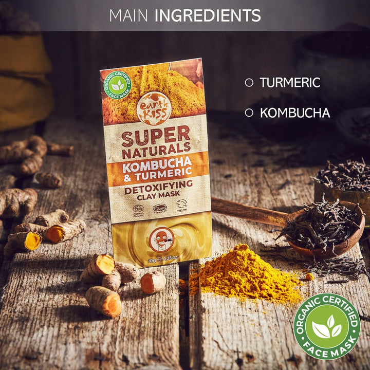 Earth Kiss - Organic Super Naturals Kombucha and Turmeric Detoxifying Clay Face Mask