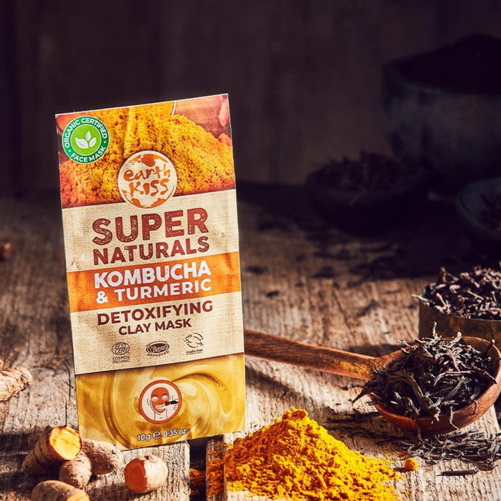 Earth Kiss - Organic Super Naturals Kombucha and Turmeric Detoxifying Clay Face Mask