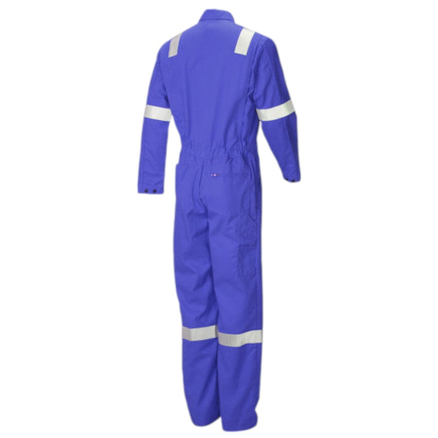Size 48" Chest Pioneer FM1040 Firemaster Plus FR Overall Reflective Tape Work Coverall - Royal Blue