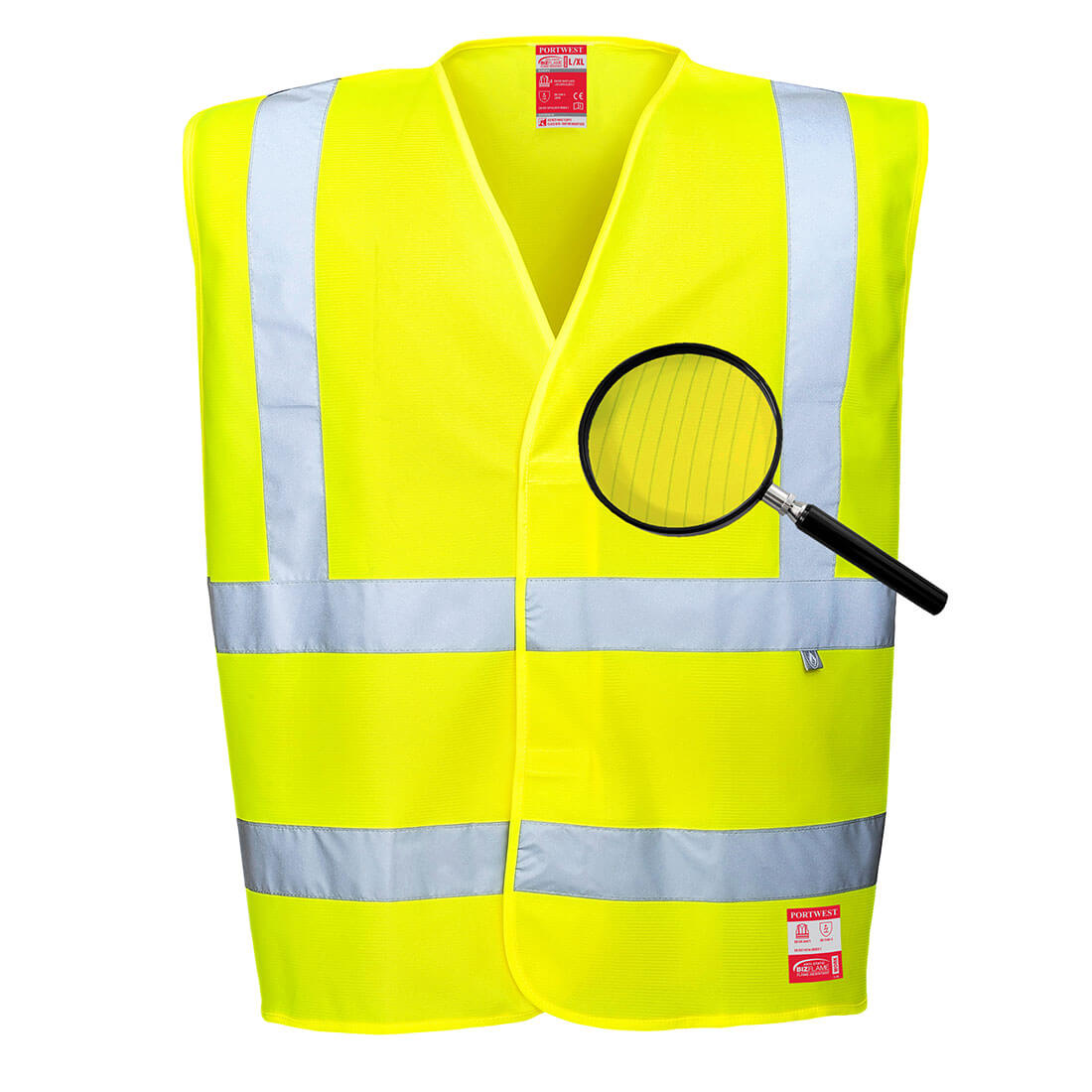 Portwest BizFlame Anti-Static Flame Resistan High Vis Vest - Sizes S & M ONLY