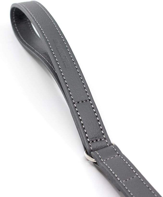 Project Blu - Recycled Leather Sustainable Dog Lead - 110cm Long, Malibu Grey