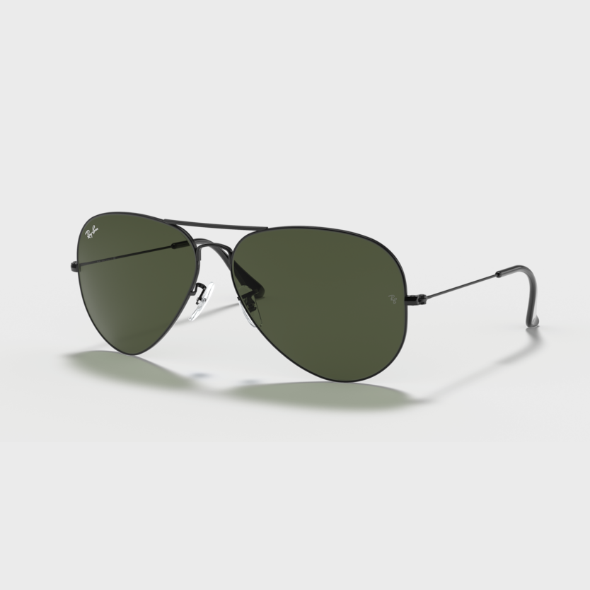 Ray-Ban Aviator Large Metal RB 3025 Sunglasses - Green Polarized