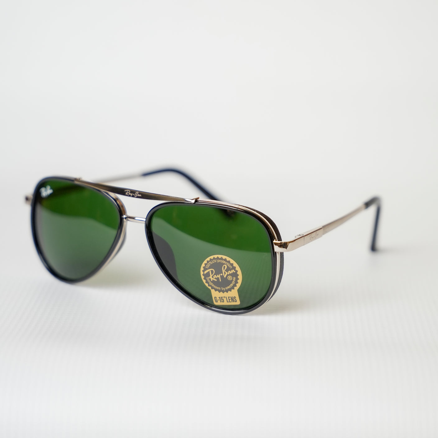 Ray-Ban Pilot Green Classic Gold Frame RB4414 685