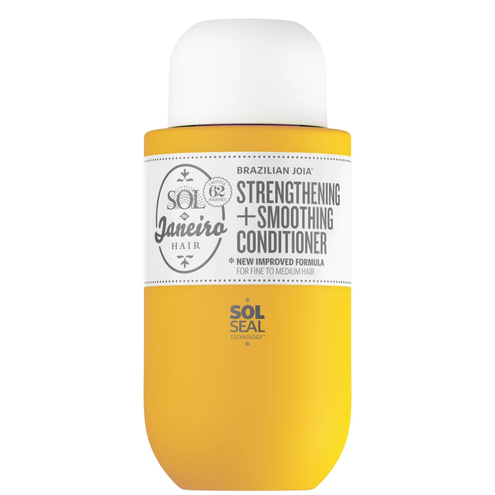 Sol de Janeiro Brazilian Joia Strengthening & Smoothing Conditioner 90ml | Travel Size Salon Conditioner for All Hair | Smoothing Repair Conditioner